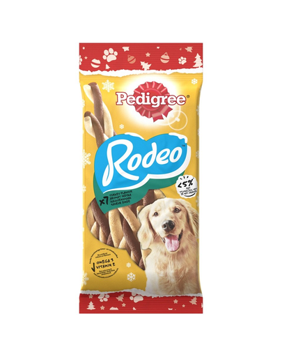 PEDIGREE Rodeo Recompense pentru caini adulti, aroma curcan 123 g Fera