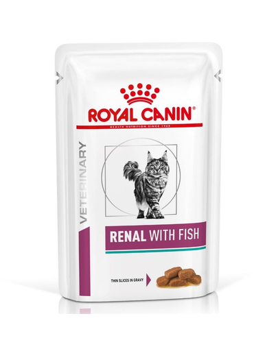 ROYAL CANIN Renal Feline cu ton 12 x 85 g hrana umeda dietetica pentru pisici cu insuficienta renala cronica CANIN imagine 2022