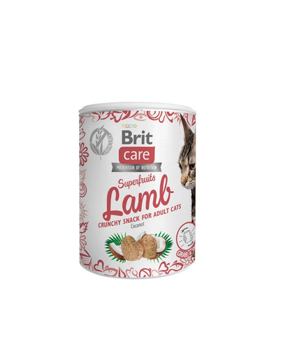  BRIT Care Cat Snack Superfruits recompense pentru pisici, cu miel 100 g 