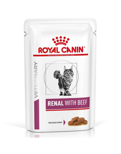 ROYAL CANIN Renal Feline cu vita 12 x 85 g hrana umeda dietetica pentru pisici cu insuficienta renala cronica CANIN imagine 2022