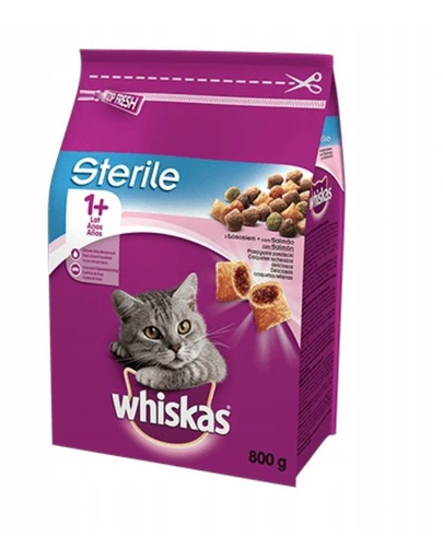 WHISKAS Steril hrana uscata pentru pisici sterilizate, cu somon 4 kg