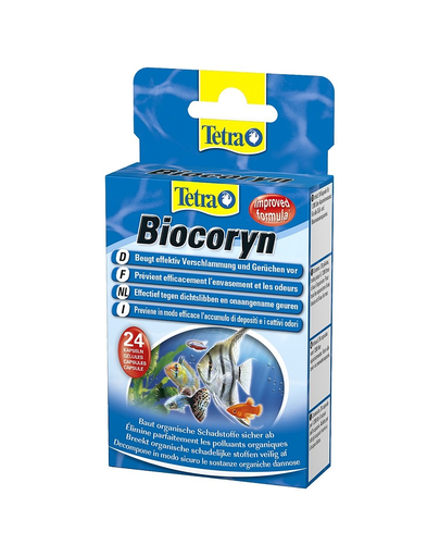 TETRA Biocoryn 24 Tab. Tablete De Combatere A Componentelor Daunatoare Din Acvariile Cu Pesti