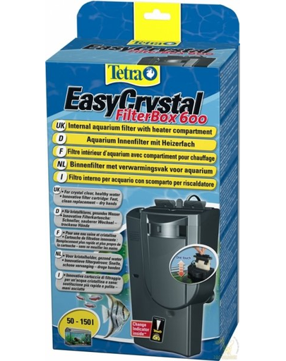 Tetra easycrystal filterbox 600 ec 600 filtru intern pentru acvarii 50-150l