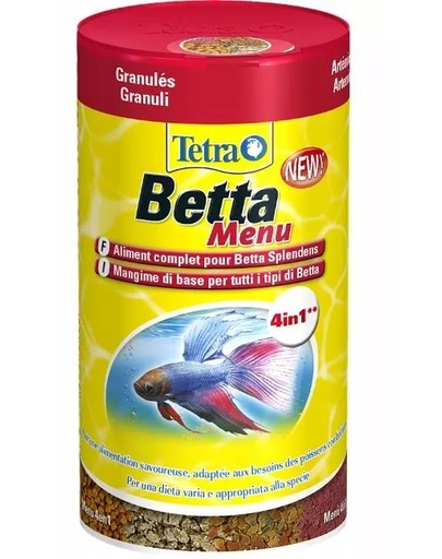 TETRA Betta Menu 100 ml 4 tipuri de hrana pentru pesti Betta fera.ro