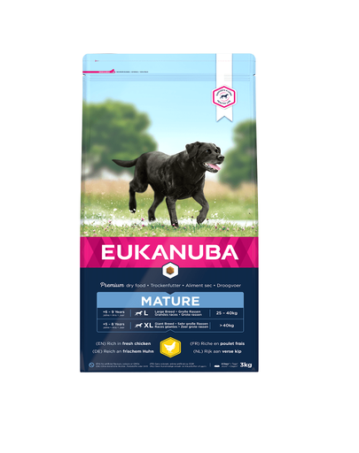EUKANUBA Thriving Mature Large Breed Hrana uscata pentru caini, cu pui si curcan  3 kg