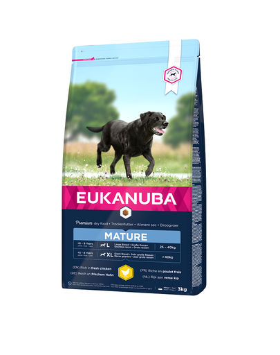 EUKANUBA Thriving Mature Large Breed Hrana uscata pentru caini, cu pui si curcan  3 kg