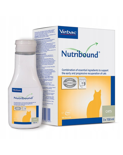 VIRBAC Nutribound Supliment Alimentar Pentru Pisici In Timpul Convalescentei 3 X 150 Ml