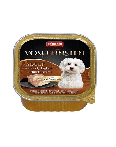 Animonda vom feinsten pate vită iaurt și fulgi de ovăz 150 g