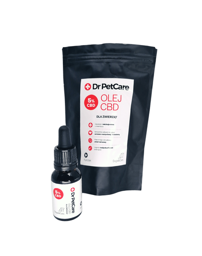 Dr petcare supliment pentru animale din ulei cbd 5%, gust de pui 15 ml