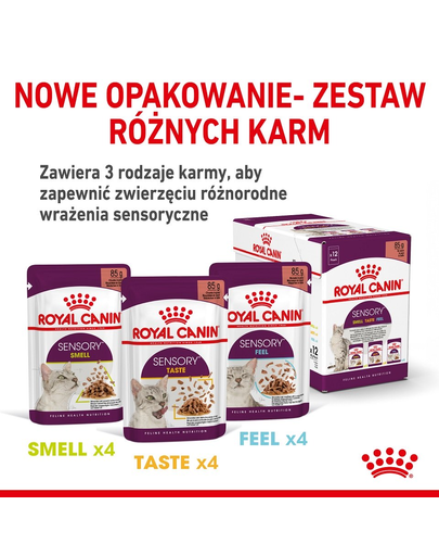 ROYAL CANIN Sensory Smell Gravy hrana umeda pentru pisici, in sos 12 x 85 g