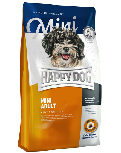 HAPPY DOG Adult mini hrana uscata caini adulti de talie mica 4 kg