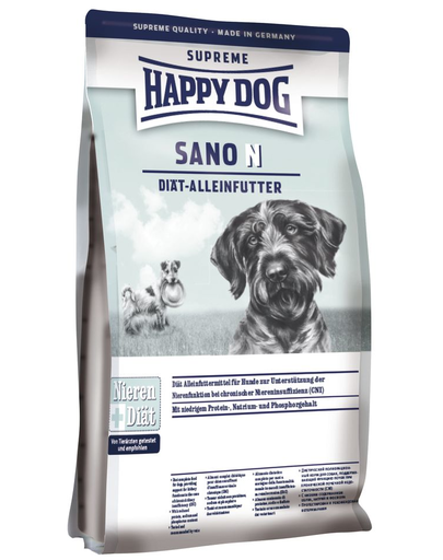 HAPPY DOG Sano N hrana uscata caini adulti cu afectiuni renale si hepatice 1 kg