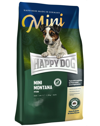 HAPPY DOG Mini Montana hrana uscata caini adulti de talie mica 4 kg Adulti