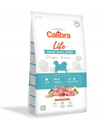 CALIBRA Dog Life Senior Small Breed Lamb hrana uscata superpremium pentru caini seniori de talie mica, cu miel 6 kg Calibra