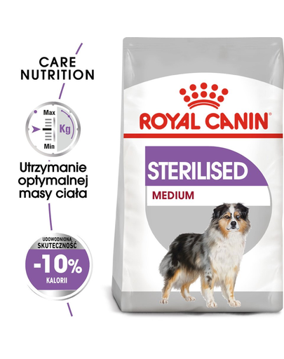 ROYAL CANIN Medium Sterilised 12 Kg Hrana Dietetica Pentru Caini Adulti De Talie Medie Sterilizati