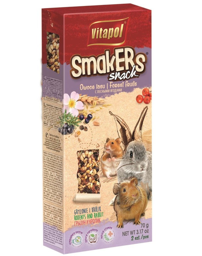 VITAPOL Smakers pentru rozatoare si iepuri, cu fructe de padure Fera