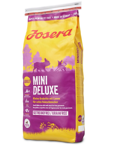 JOSERA Mini Deluxe hrana uscata pentru caini adulti talie mica 15 kg