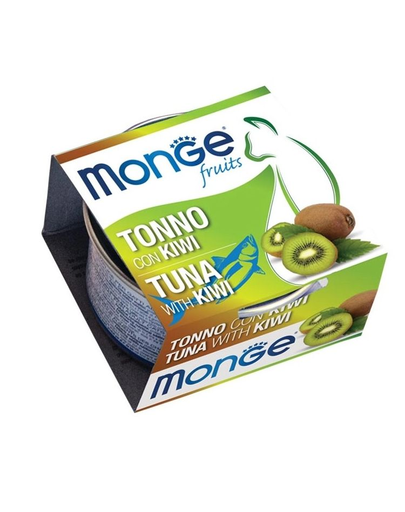 MONGE Fruit Cat hrană umedă pentru pisici, cu ton și kiwi 80 g