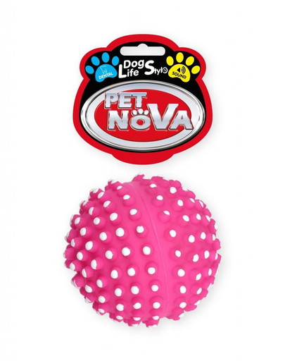 PET NOVA DOG LIFE STYLE Mingea arici pentru caini, roz, 6,5 cm "STYLE" imagine 2022
