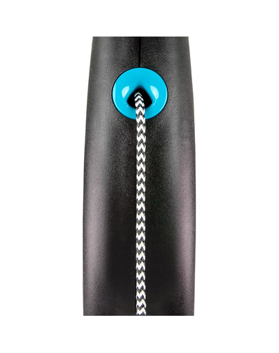 FLEXI Black Design lesa automata cu sir pentru caini, albastru, marimea M, 5 m