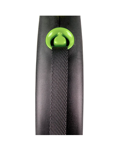 FLEXI Black Design lesa automata cu sir pentru caini, verde, marimea M, 5 m