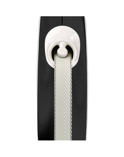 FLEXI New Comfort lesa automata cu banda pentru caini, alb negru, marimea M, 5 m