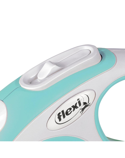 FLEXI New Comfort lesa automata cu banda pentru caini, albastru deschis, marimea XS, 3 m
