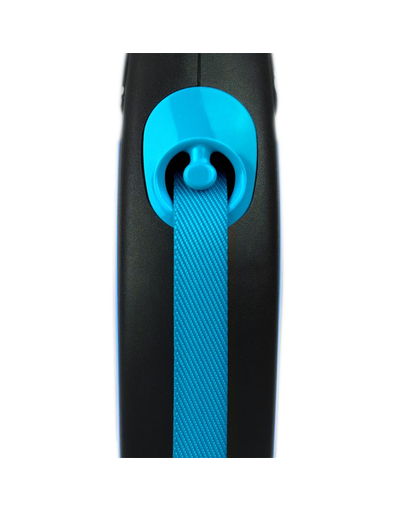 FLEXI New Neon lesa automata pentru caini, albastru, marimea M, 5 m