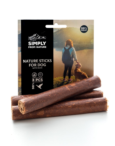Simply from nature nature sticks recompense pentru caini, cu rata 3 x 3 buc.
