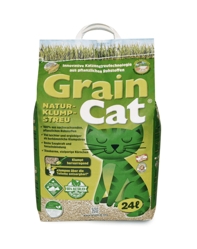 GRAIN CAT 72 L (3×24 L) Asternut Pentru Litiera, Biodegradabil