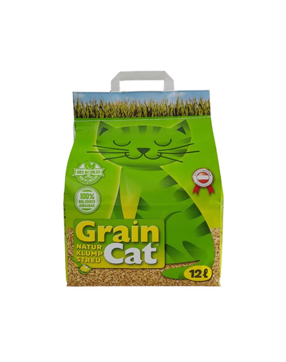 GRAIN CAT 72 l (6×12 l) asternut pentru pisici, biodegradabil (6x12 imagine 2022