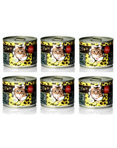 O’CANIS Hrana umeda pentru pisici adulte, cu rata, pasare si ulei de papadie 200 g x 6 buc 200