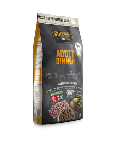 BELCANDO Adult Dinner Hrana Uscata Pentru Caini Cu Activitate Normala, Talie M-XL, 1 Kg