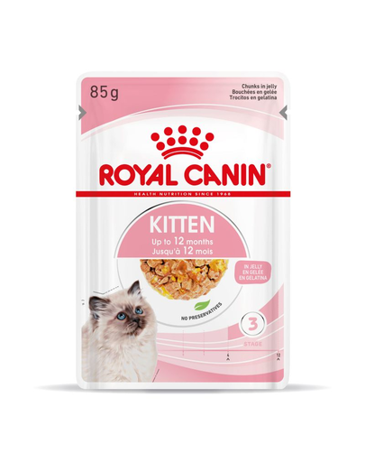Royal Canin Kitten Instinctive In Jelly hrana umeda in aspic pentru pisica, 12 x 85 g aspic) imagine 2022