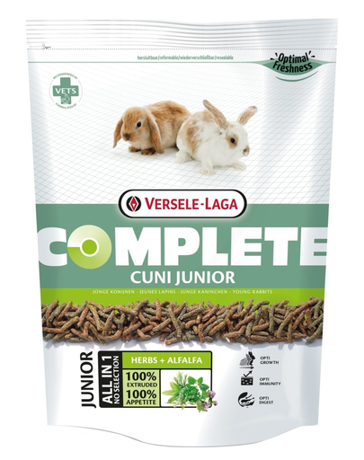 VERSELE-LAGA Cuni Junior Complete Hrana completa pentru iepuri junior, cu lucerna 0.5kg