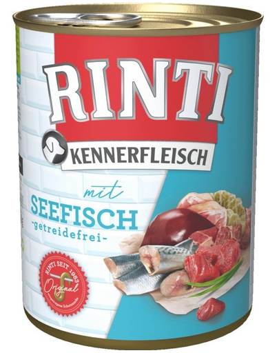 RINTI Kennerfleisch Hrana umeda penru caini, cu peste marin 800 gr