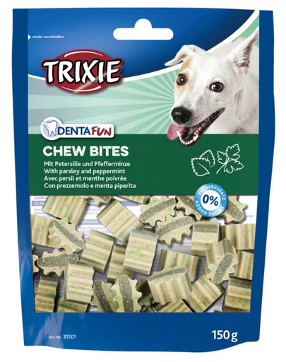 TRIXIE Recompense Denta Fun Chew Bites cu pătrunjel și mentă 150 g