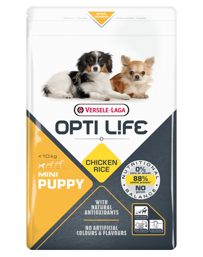 VERSELE-LAGA Opti Life Puppy Mini hrana uscata pentru caini juniori de talie mica 7,5 kg