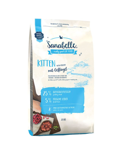 SANABELLE Kitten – Cu Pasăre 2 Kg