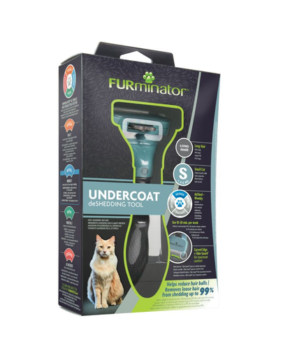 FURMINATOR Undercoat deShedding pentru pisici cu păr lung - Small