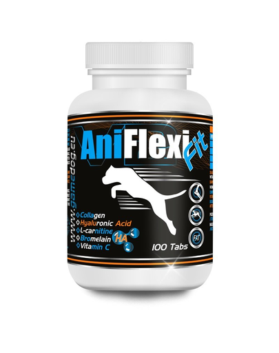 GAME DOG AniFlexi Fit V2 Supliment alimentar caini pentru sustinerea sistemului musculo-scheletic 100 tab.