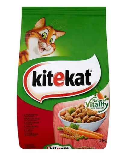 KITEKAT Hrana pisici, cu vita si legume 300 g