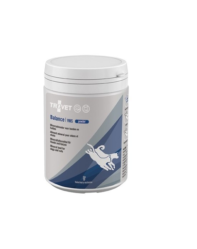 TROVET Balance VMS supliment pentru caini si pisici 250 g afectiuni ale pielii sau deficiente nutritionale