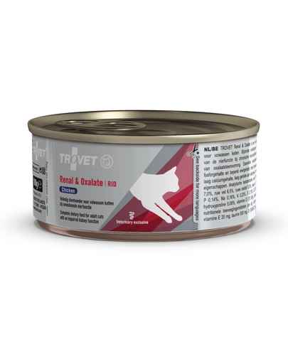 Trovet renal oxalate chicken rid pisici cu insuficienta renala 100 g cu pui