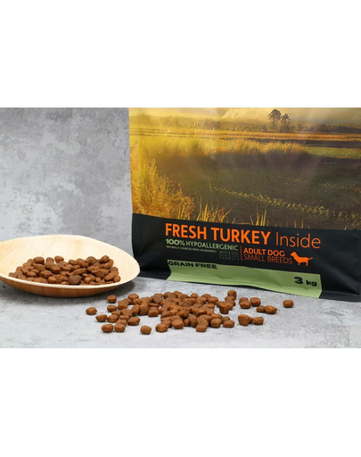 COUNTRY&NATURE Turkey with Vegetables Recipe Hrana uscata pentru caini adulti de talie mica, cu legume si curcan 100 g