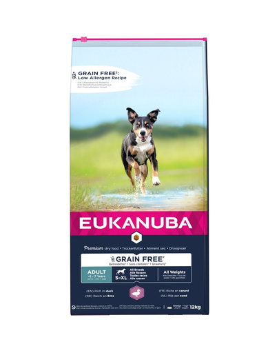 EUKANUBA Dog Adult All breeds, Hrana uscata fara cereale, pentru toate rasele de caini 12 kg (toate imagine 2022