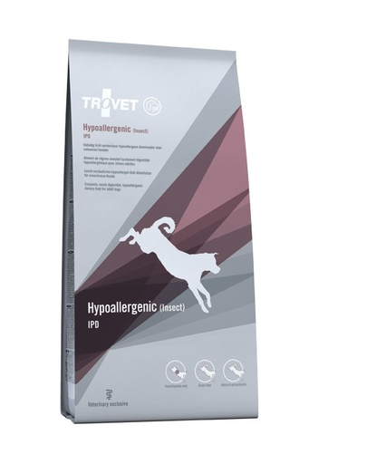  TROVET Hypoallergenic Insect IPD dieta hipoalergenica pentru caini 10 kg 