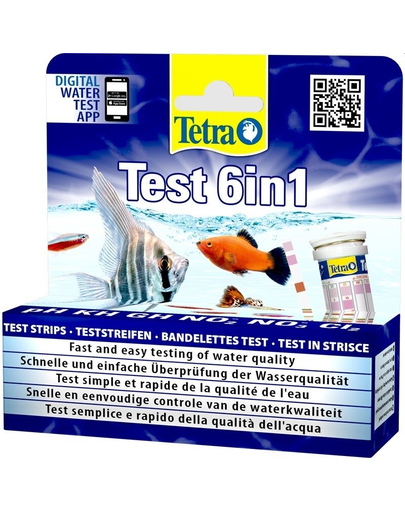 TETRA Test 6in1 Test de apa pentru a verifica rapid/usor calitatea apei din acvariu 10 buc. 6in1