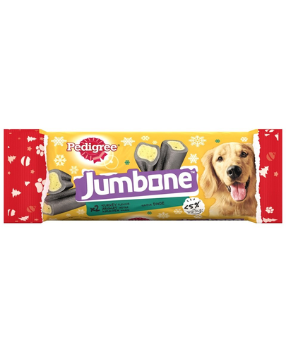 PEDIGREE Jumbone recompense pentru caini adulti de talie medie, aroma curcan 12 x 180 g