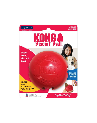 KONG Biscuit Ball L minge pentru recompense pentru caini Ball
